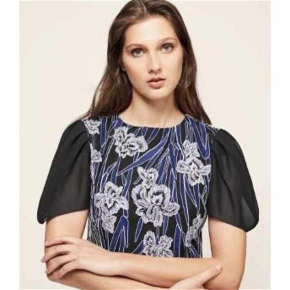 Reiss NWT Estelle Floral Embroidered Mini Dress size 4 - Picture 10 of 10